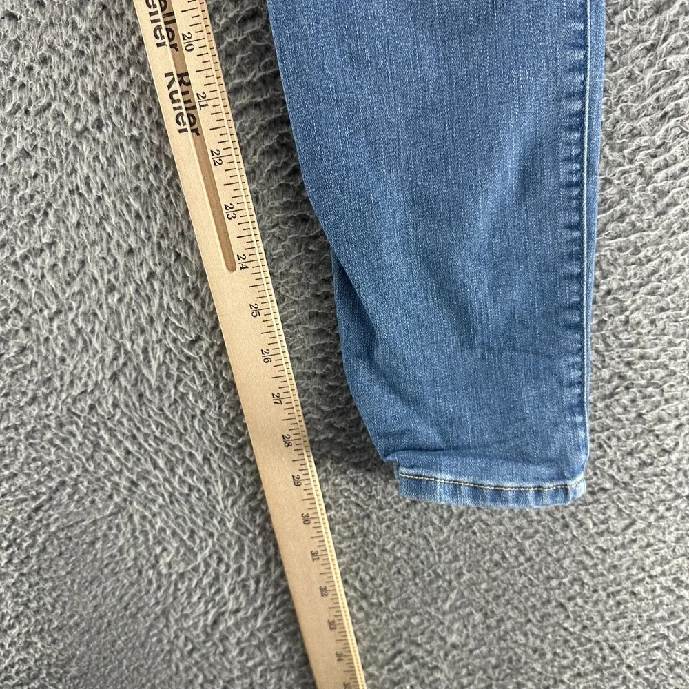 Hollister Jeans Women's 7 Blue Cotton Denim Skinny Leg Distressed‎ Faded Stretch